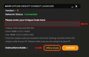 BCPC Offline Ubisoft Connect Launcher Offline Mode